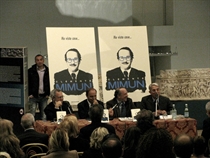 da sx Enrico Mentana, Bruno Vespa, Clemente Mimun, Carlo Rossella